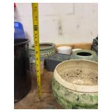 Lot of Assorted Decorative Planters Cachepots Ceramic Wood Metal