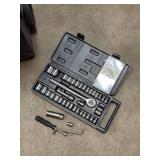 MasterCraft Rolling Toolbox Cart w/ Assorted Hand Tools Socket Set