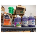 Lot of Assorted Automotive Fluids Coolant & Windshield Washer