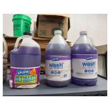Lot of Assorted Automotive Fluids Coolant & Windshield Washer