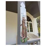 Hand Painted Wooden Welcome Sign Coastal Cottage Wall Porch Decor