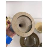 Lot of Assorted Studio Art Pottery Bowls Goblets & Planter