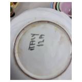 Lot of Assorted Vintage Mixing Serving Bowls & Hand Painted Plate