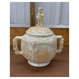 Vintage Heidelberg Perkeo Lidded Lustreware Ceramic Souvenir Jar