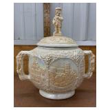 Vintage Heidelberg Perkeo Lidded Lustreware Ceramic Souvenir Jar