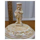 Vintage Heidelberg Perkeo Lidded Lustreware Ceramic Souvenir Jar