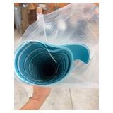 New Old Stock Aqua Blue Upholstery Fabric Lot Solid & Patterned