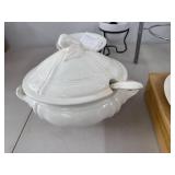 Vintage Fondue Serving Lot Tureen Tiered Rack Pots Divided Dishes