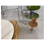 Vintage Fondue Serving Lot Tureen Tiered Rack Pots Divided Dishes