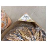 Home Decor Lot Vase w Faux Florals Wheat Wreath Cookie Jar