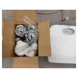 Lot of Assorted Bathroom Accessories Taylor Scale Wall Rack Shower Heads
