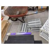 Lot of Assorted Home Organization Shelves Baskets Racks & Window Film