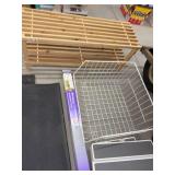 Lot of Assorted Home Organization Shelves Baskets Racks & Window Film