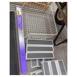 Lot of Assorted Home Organization Shelves Baskets Racks & Window Film