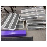 Lot of Assorted Home Organization Shelves Baskets Racks & Window Film