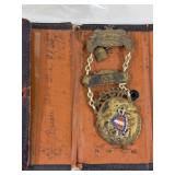 Vintage AOUW Fraternal Badge Eyeglasses Cases Silverplate Mixed Lot