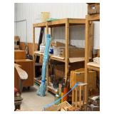 Set of 5 Industrial Wood Storage Shelving Units 8 Ft Long