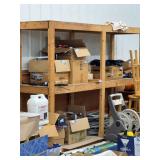 Set of 5 Industrial Wood Storage Shelving Units 8 Ft Long