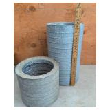 Set of 2 Vintage Galvanized Metal Planters Farmhouse Garden Decor