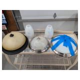Assorted Glass Light Shades Flush Mount Domes & Iridescent Shades