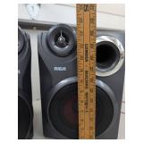 RCA RS2640B 5-Disc Compact Stereo System With Speakers Remote