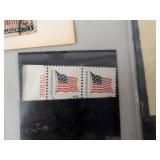 Mixed Vintage Stamp & Paper Currency Lot US Foreign Plate Blocks