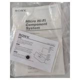 Sony CMT-EP313 Micro Hi-Fi Stereo System w Speakers Remote Manuals
