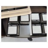 Omega 16 Slide Cube Cartridge Library w/ 16 Cubes Box Labels
