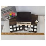 Omega 16 Slide Cube Cartridge Library w/ 16 Cubes Box Labels