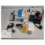 Box Lot of Assorted Electronics Accessories Camera Cables Samsung