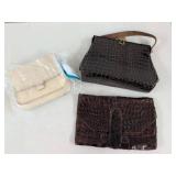 Vintage Crocodile-Style Handbags & Shiraleah Isabella Shoulder Bag