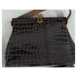 Vintage Crocodile-Style Handbags & Shiraleah Isabella Shoulder Bag
