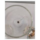 Vintage Clear Glass Decor Lot Jug Vase Hurricane Oil Lamp Insert