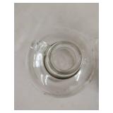 Vintage Clear Glass Decor Lot Jug Vase Hurricane Oil Lamp Insert
