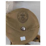 Vintage Boy Scouts Camping Mess Kit Canteen Mirror Utensil Lot