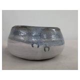 Studio Pottery Vase Bowl & Cup Lot Blue Drip Glaze Handmade Ceramic