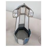 Lot of Assorted Art Glass Decor Stauer Clock Lighthouse Candle Holder