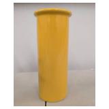 Vintage Art Glass Vase Group Freeform Swirl Yellow Blue Opaline