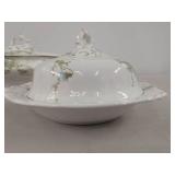 Antique Covered Porcelain Serving Dishes Johnson Bros Transferware Lot