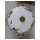 Tabletops Unlimited Fruit Motif Covered Casserole Serving Dish Set