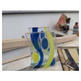 PartyLite and Mixed Art Glass & Stained Glass Decor Plates Vases Panel Holders