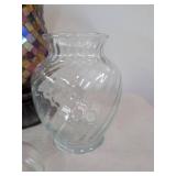 PartyLite Multi-Colored Hurricane Candle Holder, Assorted Decorative Glass Vases & Mosaic Candle Holder Home Decor