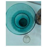 PartyLite Multi-Colored Hurricane Candle Holder, Assorted Decorative Glass Vases & Mosaic Candle Holder Home Decor
