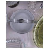 Vintage Pressed Glass Serving Dishes Plates Trays & House Tray Lot
