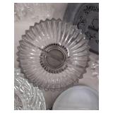 Vintage Pressed Glass Serving Dishes Plates Trays & House Tray Lot