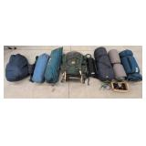 Lot of Assorted Camping Gear Kelty Timberland Therm-a-Rest CamelBak