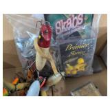 Vintage Fishing Tackle Box Lot with Lures Bobbers Hooks Sinkers