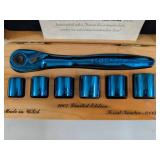 Craftsman 2007 Limited Edition Titanium Blue Socket Set w/ Wood Case