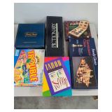Board Game Lot Trivial Pursuit Pictionary Taboo Trouble Chess Mancala