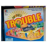Board Game Lot Trivial Pursuit Pictionary Taboo Trouble Chess Mancala